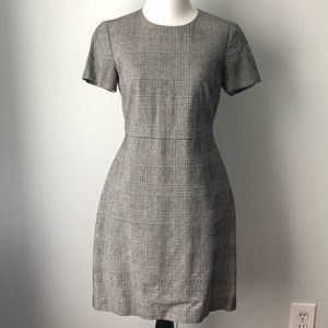 BANANA REPUBLIC PLAID MINI DRESS XS 0